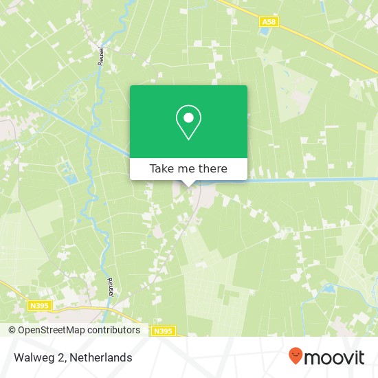 Walweg 2, 5089 NH Diessen map
