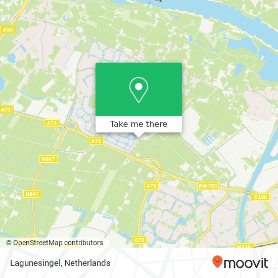 Lagunesingel, Lagunesingel, Nederland map