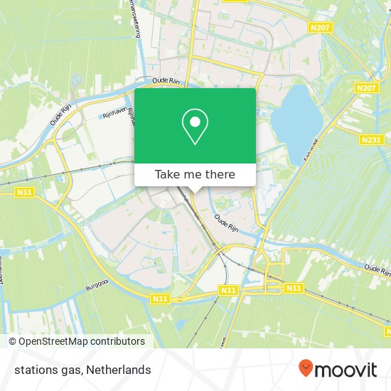 stations gas, 2405 Alphen aan den Rijn map