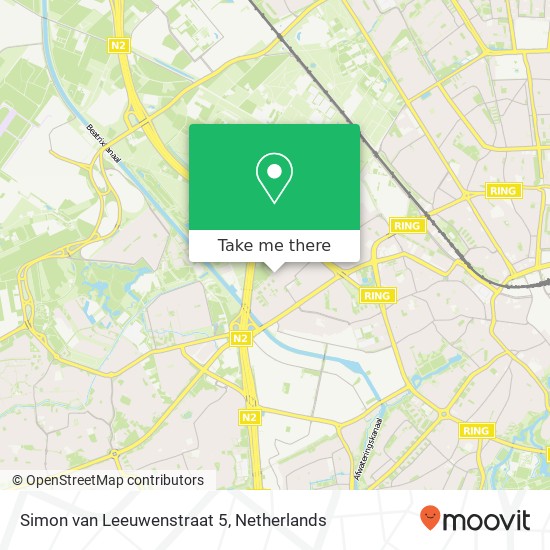 Simon van Leeuwenstraat 5, 5652 SE Eindhoven Karte