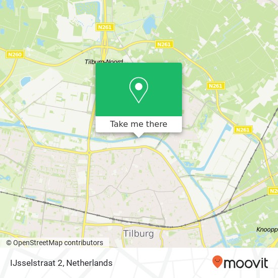 IJsselstraat 2, 5046 AM Tilburg Karte