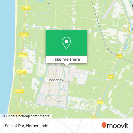 Salet J P A, Van Foreestweg 107A map