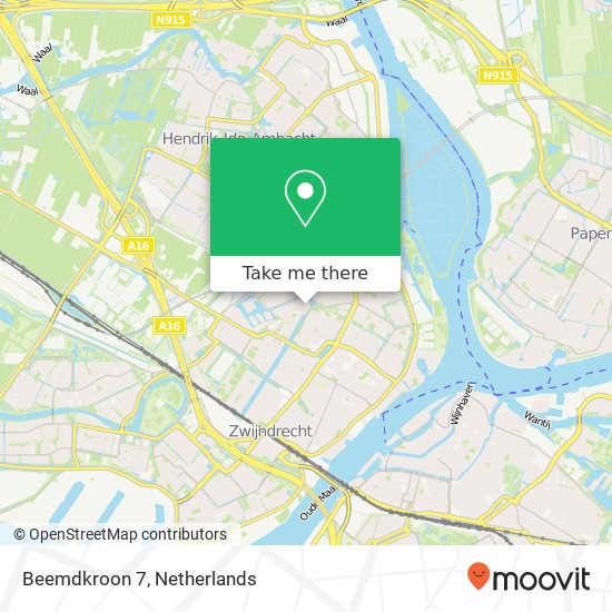 Beemdkroon 7, 3344 BA Hendrik-Ido-Ambacht map