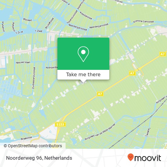 Noorderweg 96, Noorderweg 96, 1456 NK Wijdewormer, Nederland Karte