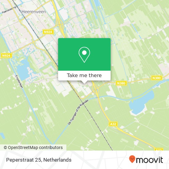 Peperstraat 25, 8451 BA Oudeschoot map