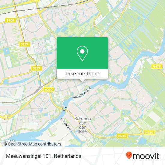 Meeuwensingel 101, 2903 TE Capelle aan den IJssel map