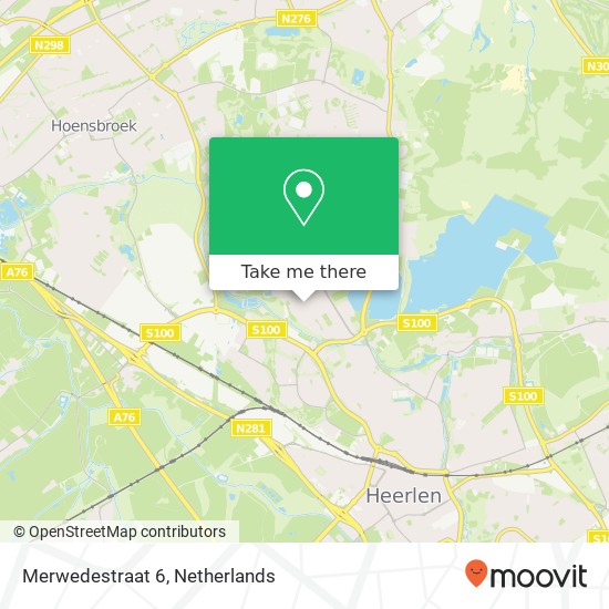 Merwedestraat 6, 6413 VV Heerlen map