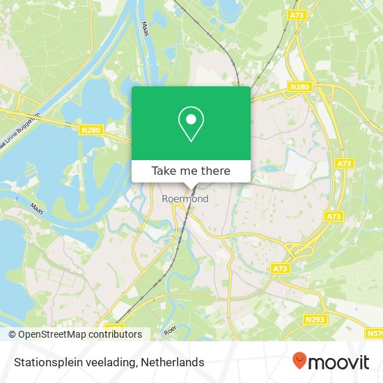 Stationsplein veelading, 6041 Roermond Karte