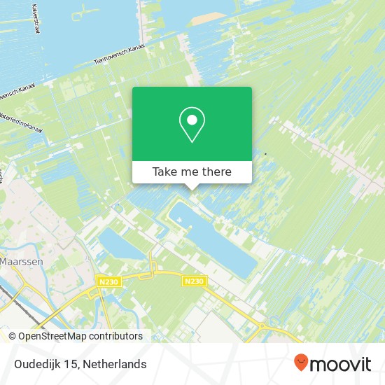Oudedijk 15, 3612 AD Tienhoven Karte