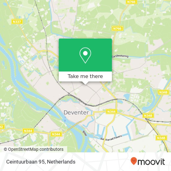 Ceintuurbaan 95, 7413 DC Deventer map