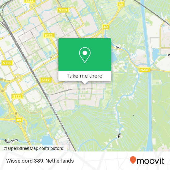 Wisseloord 389, 1106 MN Amsterdam map