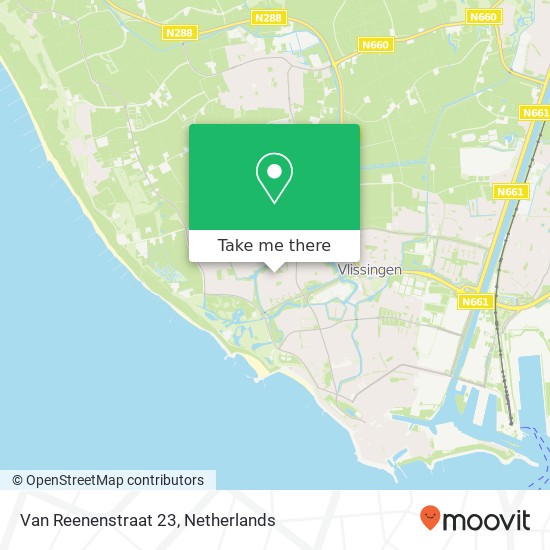 Van Reenenstraat 23, 4384 CP Vlissingen map