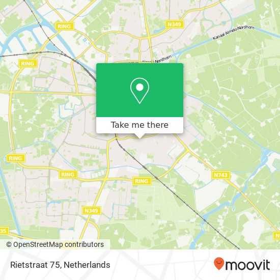 Rietstraat 75, 7601 XE Almelo map