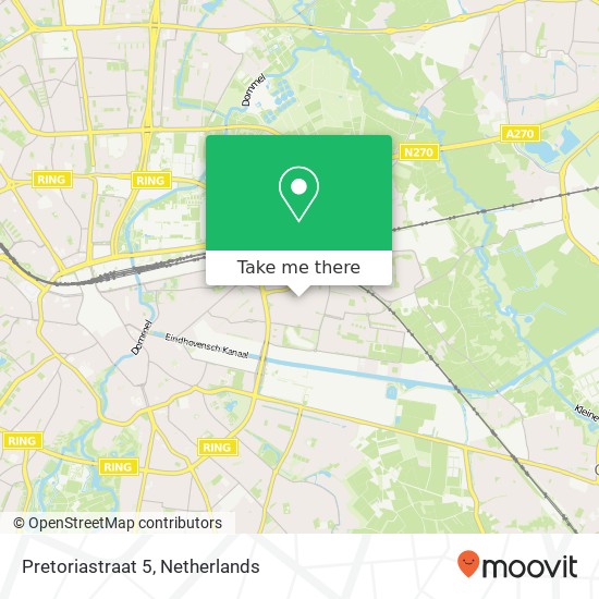 Pretoriastraat 5, 5642 GN Eindhoven map