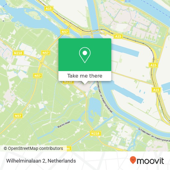 Wilhelminalaan 2, 3238 AR Zwartewaal map