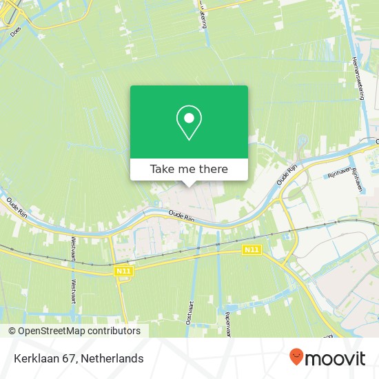 Kerklaan 67, 2396 VG Koudekerk aan de Rijn map