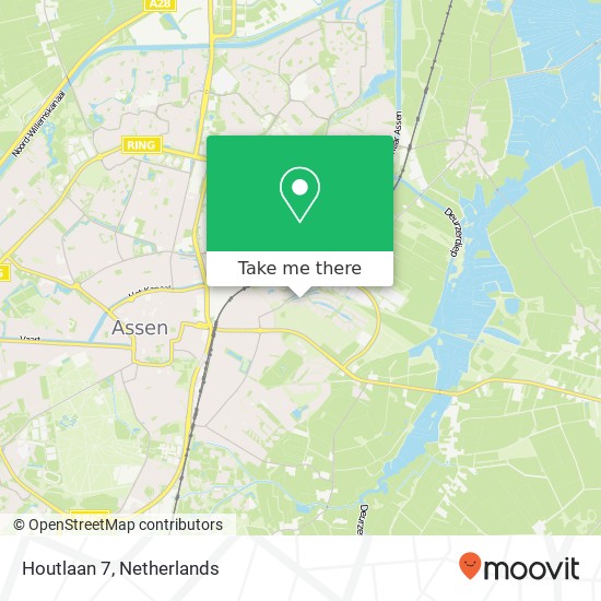 Houtlaan 7, 9403 EV Assen map