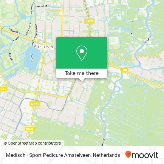 Medisch - Sport Pedicure Amstelveen, Alpen Rondweg 102J map