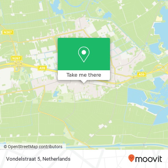 Vondelstraat 5, 5251 NN Vlijmen map