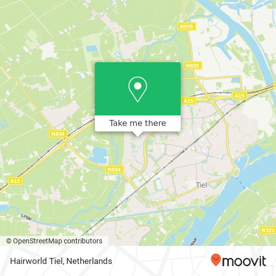 Hairworld Tiel, Suze Groenewegstraat 14 Karte