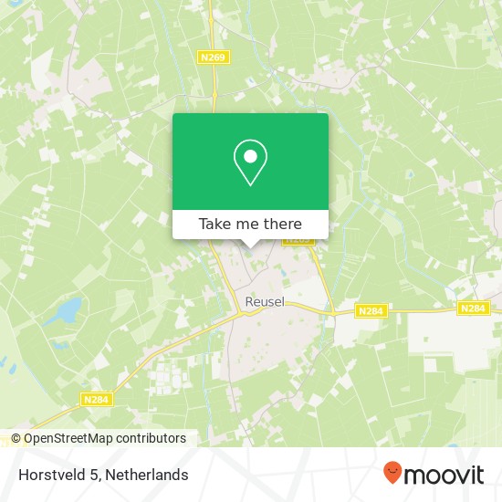 Horstveld 5, 5541 GN Reusel map