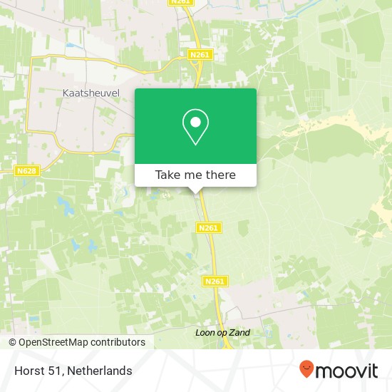 Horst 51, 5171 RA Loon op Zand map