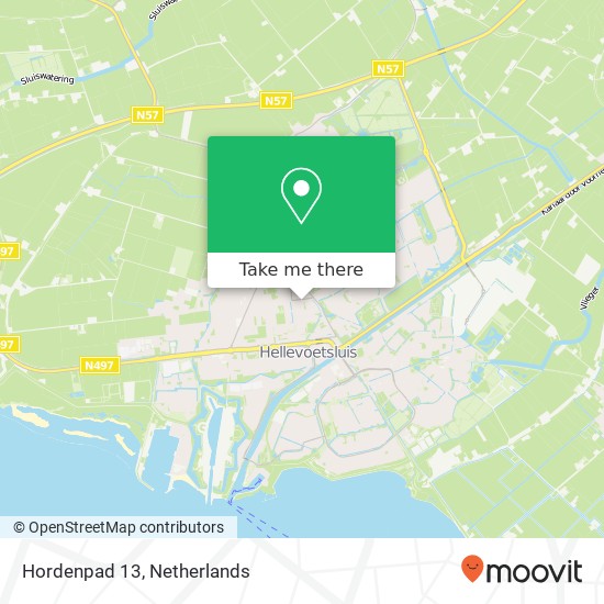 Hordenpad 13, 3223 EJ Hellevoetsluis map