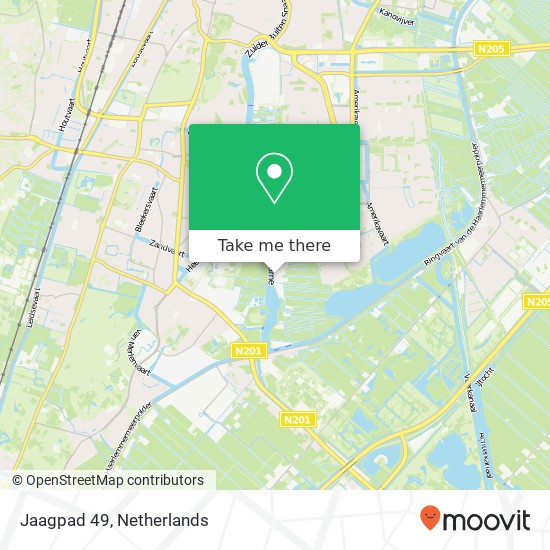 Jaagpad 49, 2034 JM Haarlem map