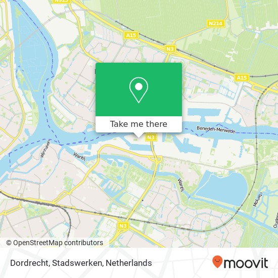 Dordrecht, Stadswerken map