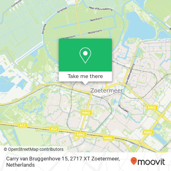 Carry van Bruggenhove 15, 2717 XT Zoetermeer map