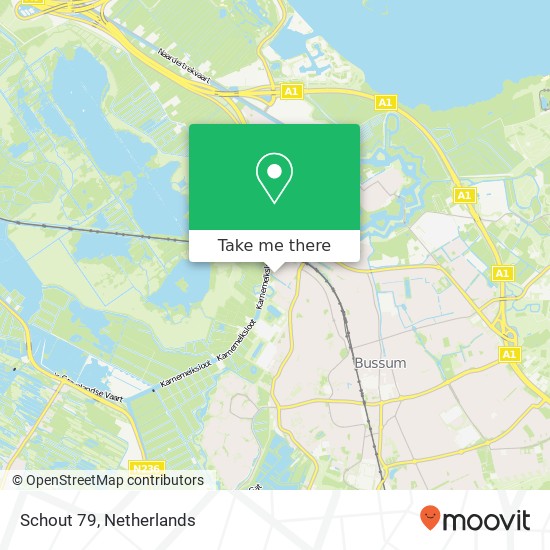 Schout 79, 1412 NB Naarden map