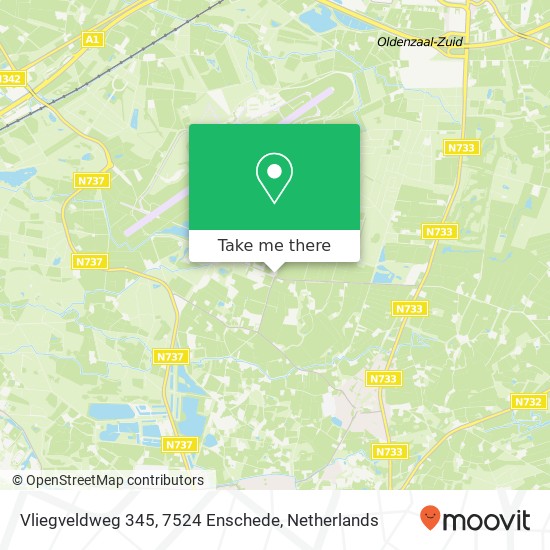 Vliegveldweg 345, 7524 Enschede Karte