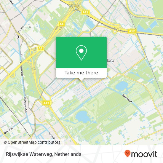 Rijswijkse Waterweg, 2497 Den Haag Karte