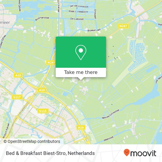 Bed & Breakfast Biest-Stro map