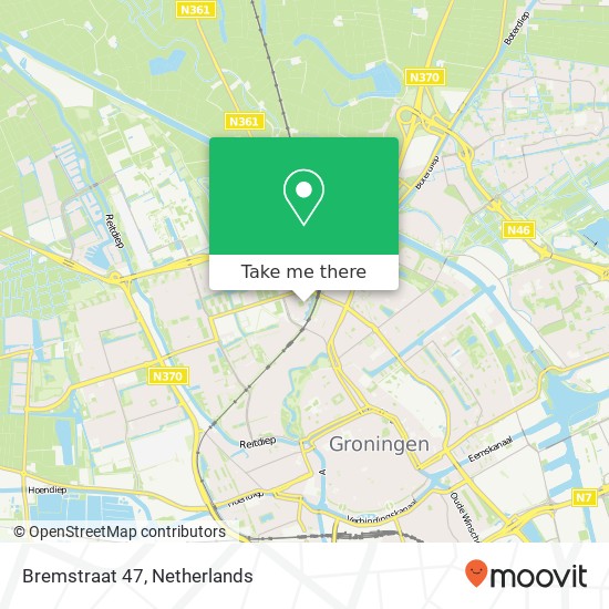 Bremstraat 47, 9741 EB Groningen Karte