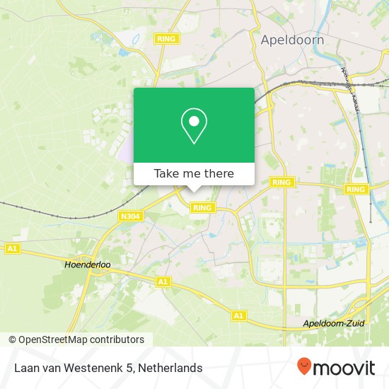 Laan van Westenenk 5, Laan van Westenenk 5, 7336 AZ Apeldoorn, Nederland Karte