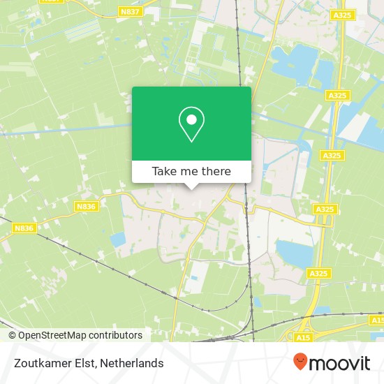 Zoutkamer Elst, Dorpsstraat 116 map