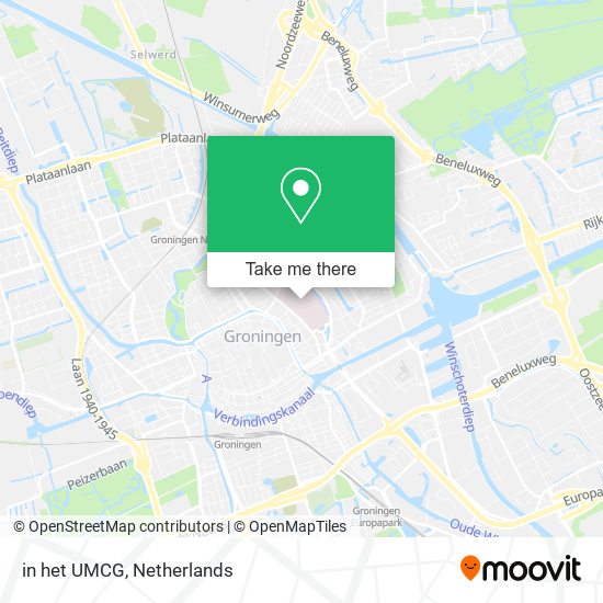 in het UMCG map