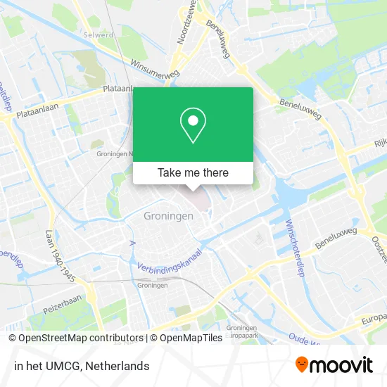 in het UMCG map