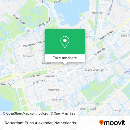 Rotterdam-Prins Alexander map