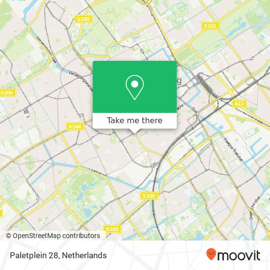 Paletplein 28, 2526 GW Den Haag map