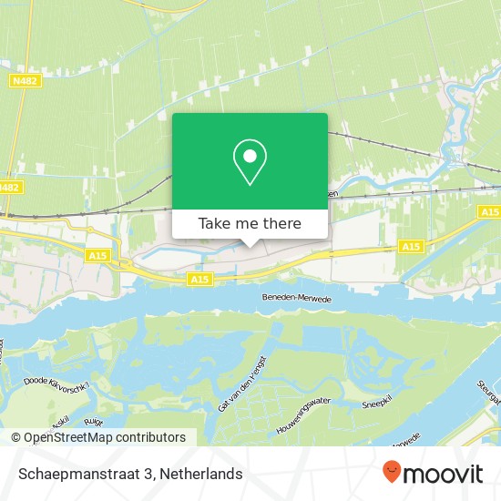 Schaepmanstraat 3, 3371 VE Giessendam map