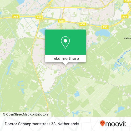 Doctor Schaepmanstraat 38, 5051 JK Goirle Karte