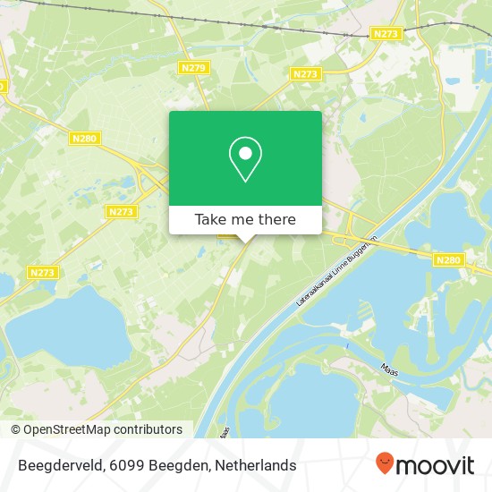 Beegderveld, 6099 Beegden map