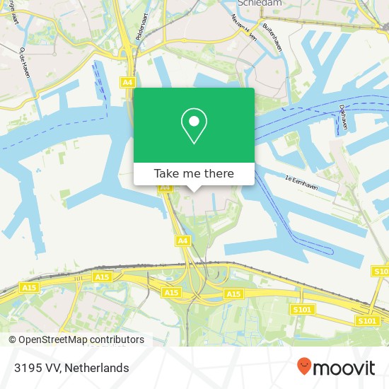 3195 VV, 3195 VV Pernis, Nederland map