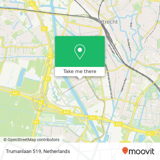 Trumanlaan 519, 3527 BP Utrecht map