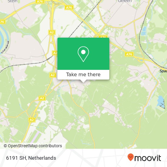 6191 SH, 6191 SH Beek, Nederland map