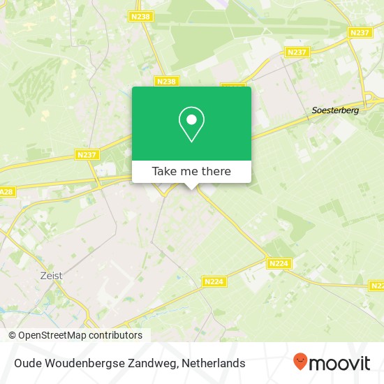 Oude Woudenbergse Zandweg, 3707 AP Zeist Karte