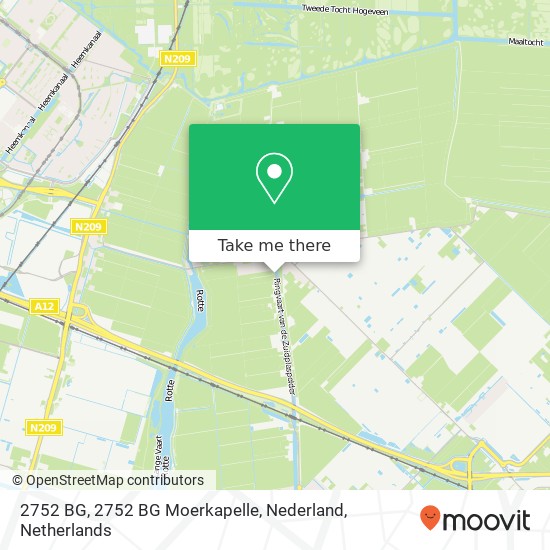 2752 BG, 2752 BG Moerkapelle, Nederland map