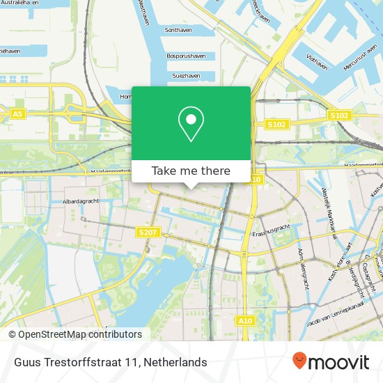 Guus Trestorffstraat 11, 1063 VL Amsterdam map
